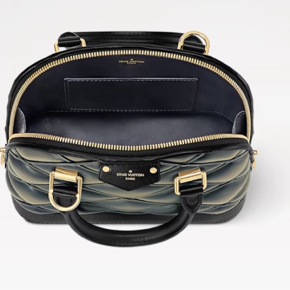 Authentic Louis Vuitton Alma BB Malletage Black, Cream, Green leather - Picture 2 of 16